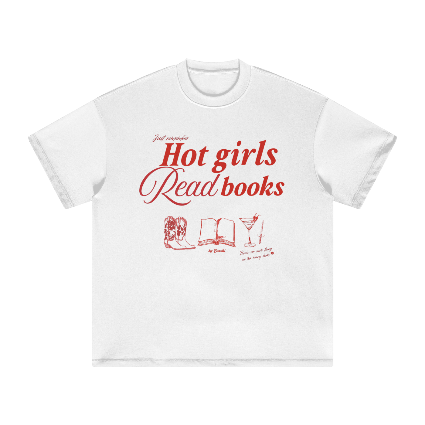 HOTTIES READ BOOKS TEE